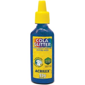 Cola Com Glitter Tubo 23g. Azul-011216-47223