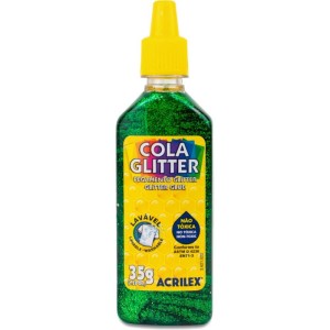 Cola Com Glitter Tubo 35g. Verde-002886-18851