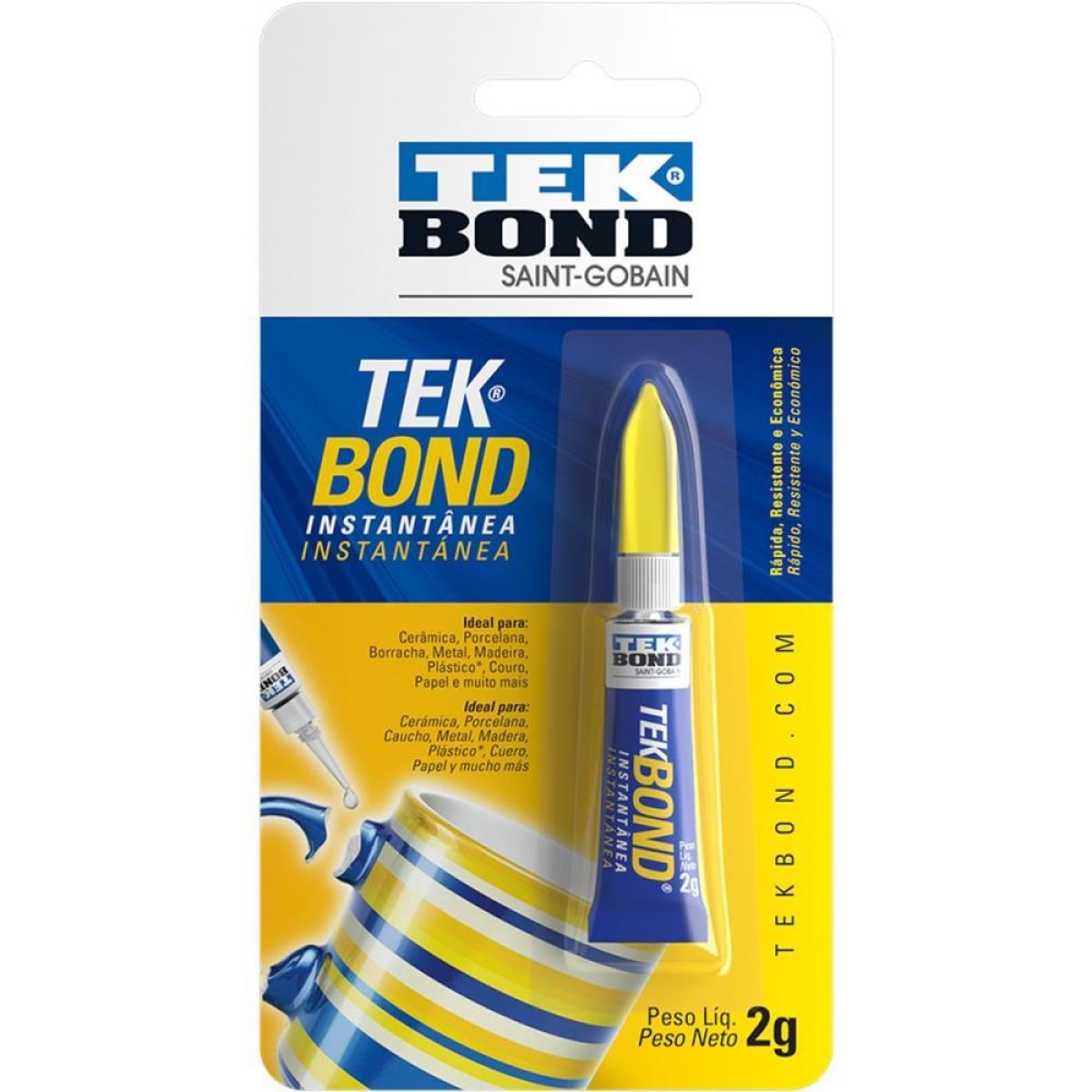 Cola De Alta Resistencia Tekbond 2gr. Blister-064287-50703