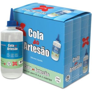 Cola Para Artesanato Artesao Silicone Liquido 250ml-073164-62955