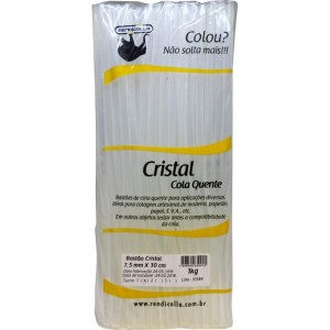 Cola Quente Refil Fina 1 Kg. Cristal  7,5x30cm.-078781-56118