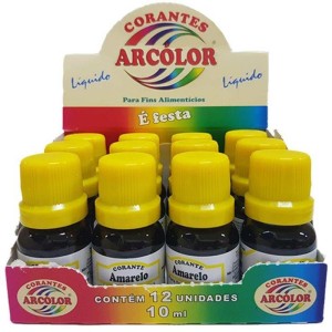 Corante Liquido Amarelo 10ml.-076269-67295