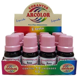 Corante Liquido Rosa 10ml.-076274-76507