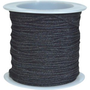 Cordao Cetim 1mm Preto C/20m.-025430-32902