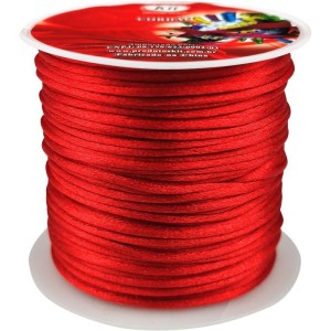 Cordao Cetim 1mm Vermelho C/20m.-025427-23121