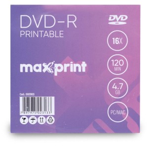 Dvd Gravavel Printable Dvd-r 4.7gb/120min/16x-029466-61657
