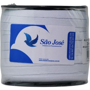 Elastico Costura Algodao Chato 10mmx100m Branco-102337-18284