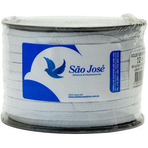 Elastico Costura Algodao Chato 7mmx100m Branco-089808-60479