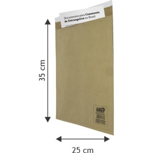 Envelope Bolha Postbolha Papel Kraft N8 25x35-050678-18169