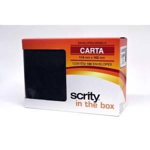 Envelope Carta Colorido 114x162 Preto Los Angeles 80g-076079-28360