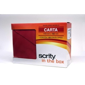 Envelope Carta Colorido 114x162 Vermelho Toquio 80g-076081-52092