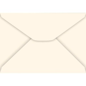 Envelope Carta Colorido 114x162mm Creme 85g