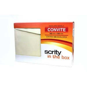Envelope Convite Colorido 160x235 Creme Marfim 80g-076082-24456
