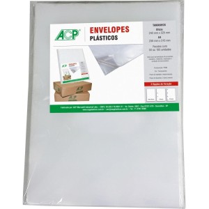 Envelope Plastico Sem Furo Oficio Grosso 0,15mm-104693-63321