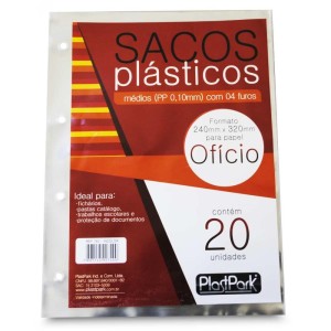 Envelope Plastico Oficio 4furos Med.pp.tr.0,10mm-047567-56066