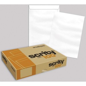 Envelope Saco Branco 240x340 90grs. Of 34-025995-12915