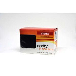 Envelope Visita Colorido 72x108 Preto Los Angeles 80g