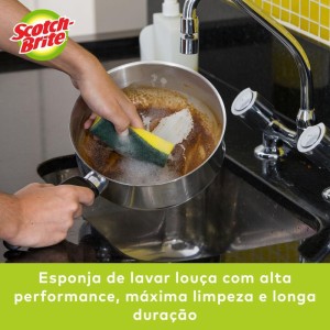 Esponja Para Limpeza Scotch Brite Cozinha-verd/amar-100765-17792