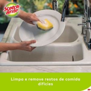 Esponja Para Limpeza Scotch Brite Cozinha-verd/amar-100765-26793