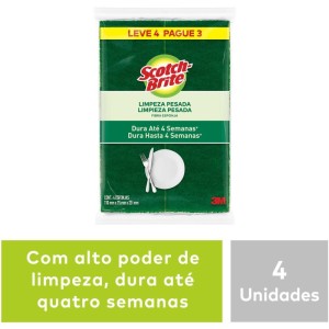 Esponja Para Limpeza Scotch Brite Cozinha-verd/amar-100765-94034