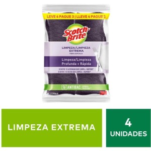 Esponja Para Limpeza Scotch Brite Extrema (roxa)-088551-88581