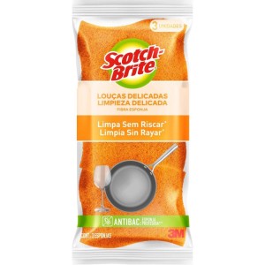 Esponja Para Limpeza Scotch Brite Nao Risca-laranja-100764-15510