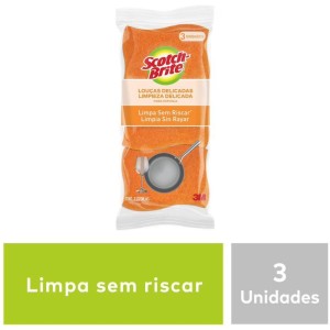 Esponja Para Limpeza Scotch Brite Nao Risca-laranja-100764-27564