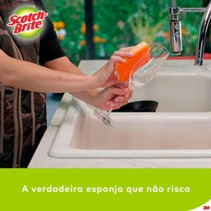 Esponja Para Limpeza Scotch Brite Nao Risca-laranja-100764-32905