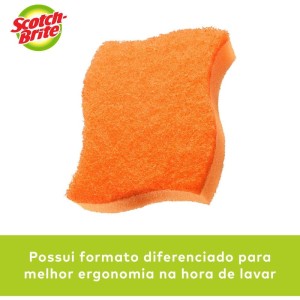 Esponja Para Limpeza Scotch Brite Nao Risca-laranja-100764-51410