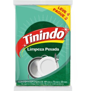 Esponja Para Limpeza Tinindo Leve 4 Pague 3-074130-82895