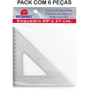 Esquadro Poliestireno 45 Graus 21cm-056744-36134