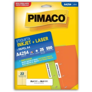 Etiqueta A4 A4254 25 Fls 25,4 X 99,0 Mm