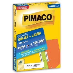 Etiqueta A4 A4354 100 Fls 25,4 X 99,0 Mm-006229-55335