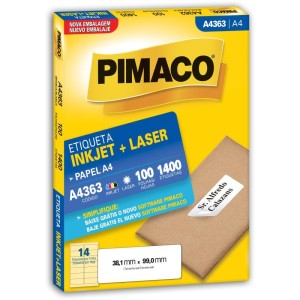 Etiqueta A4 A4363 100 Fls 38,1 X 99,0 Mm-006228-31966