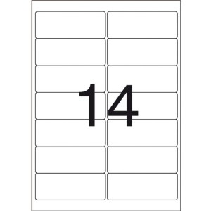 Etiqueta A4 A4363 100 Fls 38,1 X 99,0 Mm-006228-37421