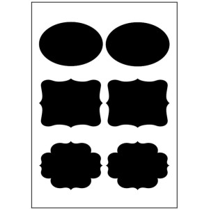 Etiqueta A5 A5 Preta 3fls 50x65mm C/18 Eti-089972-69623