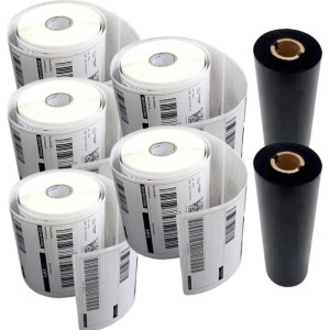 Etiqueta Adesiva Couche 100x150mmx30m+2ribbons