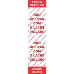 Etiqueta Adesiva Nao Aceitar Lacre Viol100x25mm
