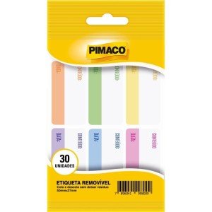 Etiqueta Adesiva Removivel Multiuso 27x50mm 5fl-100798-20740