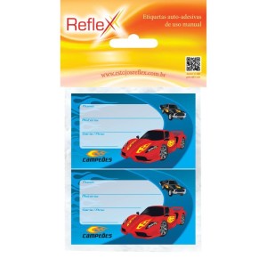 Etiqueta Escolar Decorada Masculino 50x80cm.