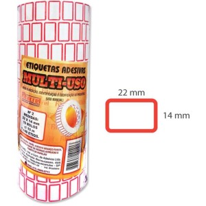 Etiqueta Para Preco 22x14mm C/7140 Etiquetas