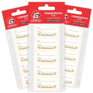 Etiqueta Para Presente Felicidades Retangular Bc/dr-061917-13949