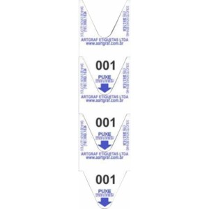 Etiqueta Para Senha Rolo 3 Digitos C/2000 Senha Az-078834-96008