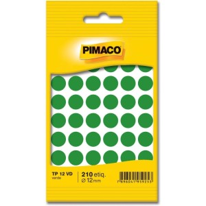 Etiqueta Redonda Tp-12 Verde Redonda 12 Mm-034147-45396