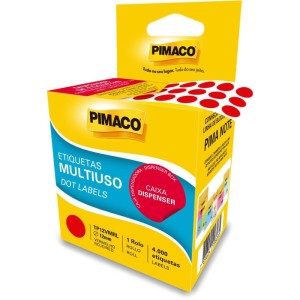 Etiqueta Redonda Tp-12 Vermelha Rolo C/4000 Eti-100793-55912