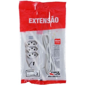 Extensao Eletrica Tripolar 3m 3 Tomadas Slim Br-058086-14978