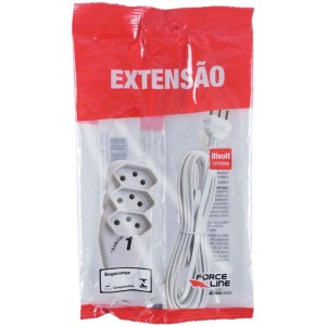 Extensao Eletrica Tripolar 5m 3 Tomadas Slim Br-058087-20705