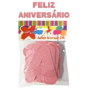 Faixa Decorativa Feliz Aniv. Gliter Rs.neon12cm-085934-82147