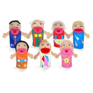 Fantoche Familia Branca C/7 Pecas 28cm-071809-67088