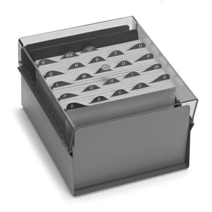 Fichario De Mesa C/ Base De Aco 5x8 Fume-003822-25194